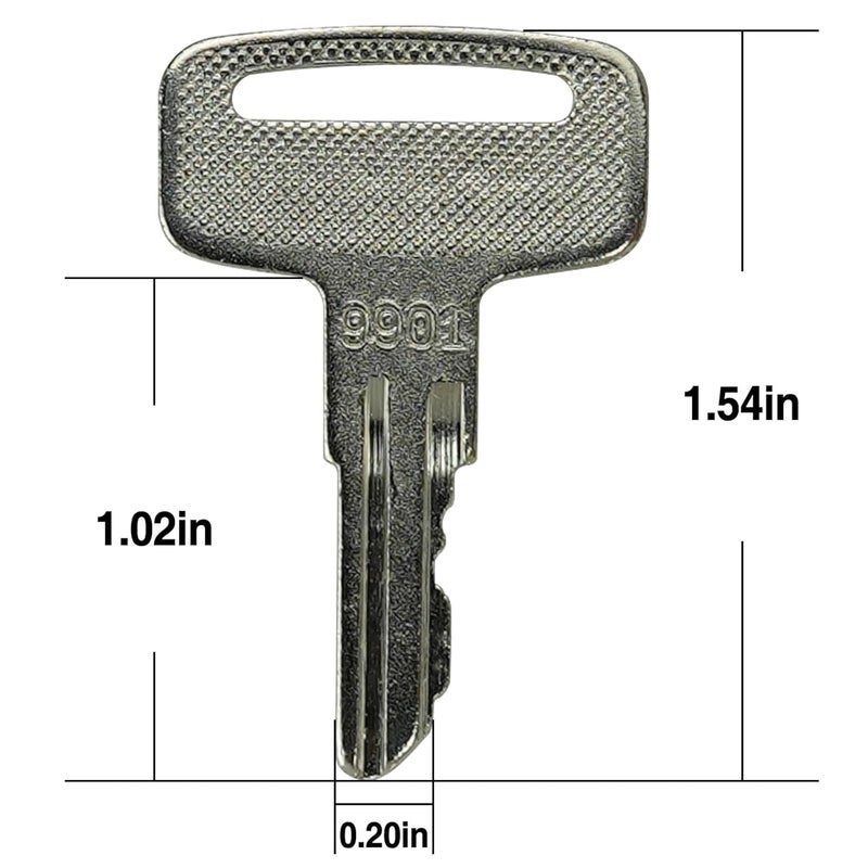 gradora 6PCS Ignition Key 9901 Compatible with J-LG Manlift Lifts 2033E3 1932E3 1532E2 1932E2 2632E2 3246E2 2032E2 2646ES - Image 3